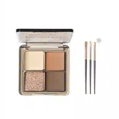 丽洁悠 四色眼影盘清冷舞台妆 亮泽修饰轮廓提亮肤色