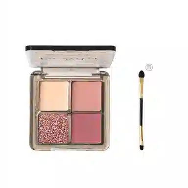 丽洁悠 四色眼影盘清冷舞台妆 亮泽修饰轮廓提亮肤色