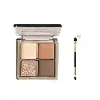 丽洁悠 四色眼影盘清冷舞台妆 亮泽修饰轮廓提亮肤色