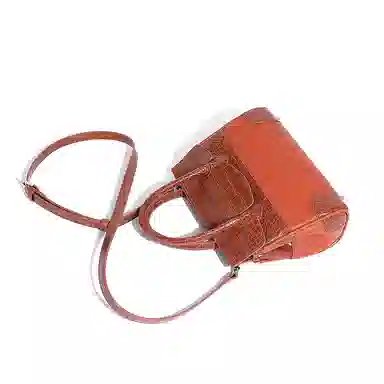 维尼奥 时尚通勤高级感铂金包百搭复古鳄鱼纹拼接女包休闲大气妈妈包 合成革 手提包单肩斜挎 常规 女款 多色