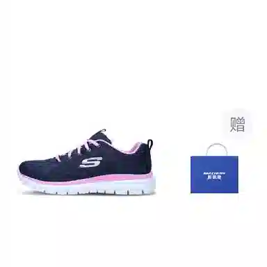 Skechers Graceful Get Connected Blue Pink White