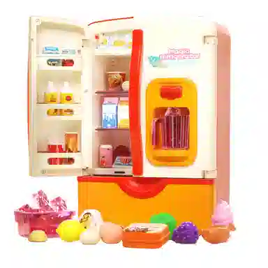 益米 过家家厨房仿真冰箱 早教益智玩具