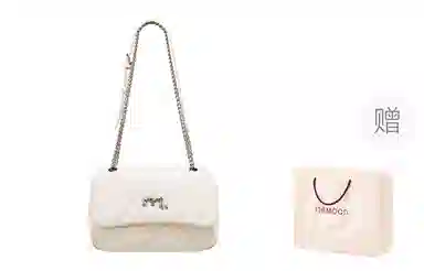 妙迪 小香风高级感简约精致时尚百搭气质通勤菱格绣线少女链条包小方包腋下包 牛皮 单肩斜挎女包 常规 女款 奶昔白