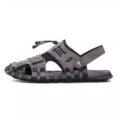 金迈王 超纤皮 舒适简约户外通勤时尚潮流 沙滩凉鞋 男款