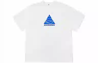 ADER ERROR Geometric Line T-Shirt White