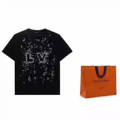 Louis Vuitton SS22 Spread Logo T-Shirt Black