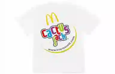 Travis Scott x McDonald's CJ SMILE Tee White