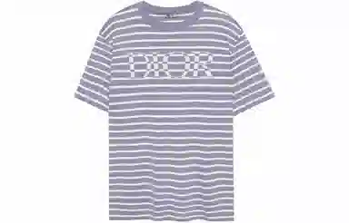 Dior SS21 Striped Logo T-Shirt Blue