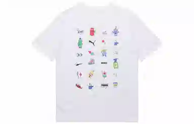 Puma Retro Graphic Tee White