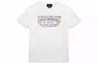 Polo Ralph Lauren SS23 Letter Print Tee White