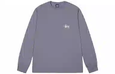 Stussy Classic Logo Crewneck Long Sleeve Tee