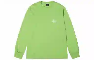 Stussy Classic Logo Crewneck Long Sleeve Tee