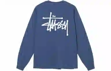 Stussy Classic Logo Crewneck Long Sleeve Tee