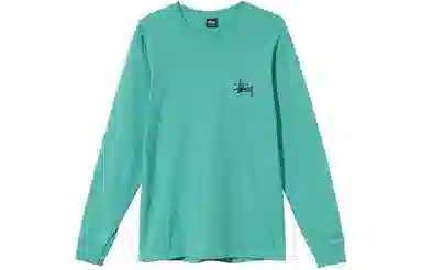 Stussy Classic Logo Crewneck Long Sleeve Tee