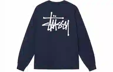 Stussy Classic Logo Crewneck Long Sleeve Tee