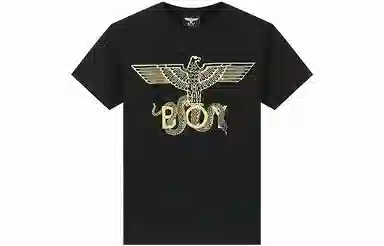 Boy London Black Gold Wing Print T-Shirt