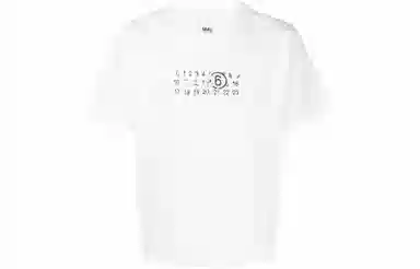 MM6 Maison Margiela Logo Print T-Shirt White