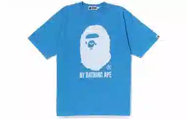 A BATHING APE Logo Print Crewneck T-Shirt