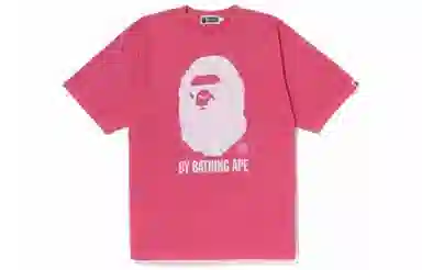 A BATHING APE Logo Print Crewneck T-Shirt