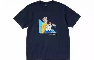 UNIQLO x Jujutsu Kaisen Crew Neck T-Shirt Navy