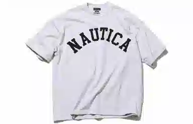 NAUTICA JAPAN Too Heavy Arch Logo SS Tee T