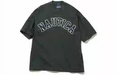 NAUTICA JAPAN Too Heavy Arch Logo SS Tee T