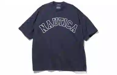 NAUTICA JAPAN Too Heavy Arch Logo SS Tee T