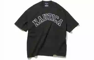 NAUTICA JAPAN Too Heavy Arch Logo SS Tee T