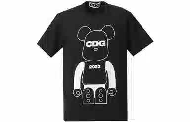 CDG x BE@RBRICK SS22 T-Shirt Black