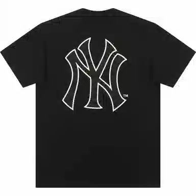 New Era x MLB Yankees Logo Tee Black