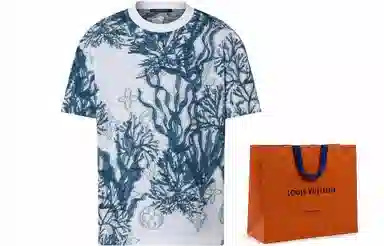 Louis Vuitton FW23 Jacquard T-Shirt Blue