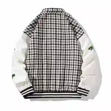 轻迎  简约宽松港风翻领棒球服 男款