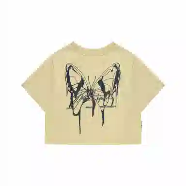 BJHG Gradient Reflective Butterfly T-Shirt
