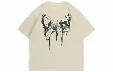 BJHG Gradient Reflective Butterfly T-Shirt
