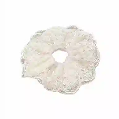 水中玉 韩系花边蕾丝猪大肠发圈超大号肥肠发绳扎头发头花 布艺 头绳 女款
