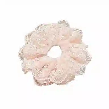 水中玉 韩系花边蕾丝猪大肠发圈超大号肥肠发绳扎头发头花 布艺 头绳 女款