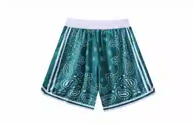 木林森 腰果花系列 美式复古运动纯色篮球裤 男女同款