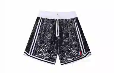 木林森 腰果花系列 美式复古运动纯色篮球裤 男女同款