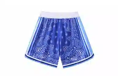 木林森 腰果花系列 美式复古运动纯色篮球裤 男女同款