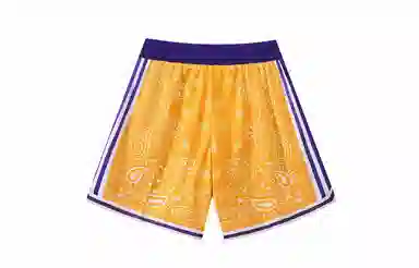 木林森 腰果花系列 美式复古运动纯色篮球裤 男女同款