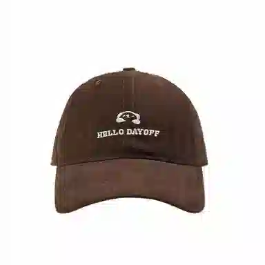 祎步康 简约刺绣显白大头围 韩版氛围感显脸小帽子 棉 鸭舌帽 男女同款情侣款