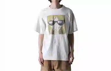 SAINT Mxxxxxx Anime Print Crewneck T-Shirt White