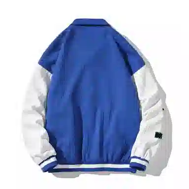 轻迎  大码日系拼接港风棒球服 男款
