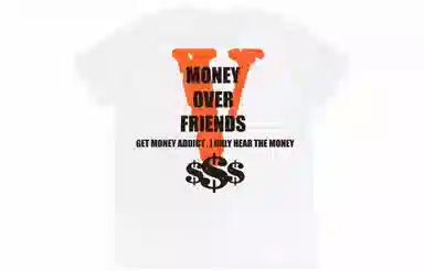 VLONE Logo Tee Cream Orange