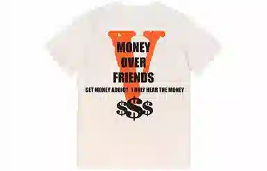 VLONE Logo Tee Cream Orange