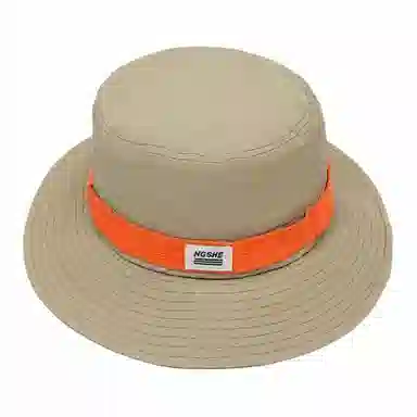 山一丸 夏季遮阳登山露营帽可折叠大檐速干防紫外线 涤纶 渔夫帽 男女同款情侣款