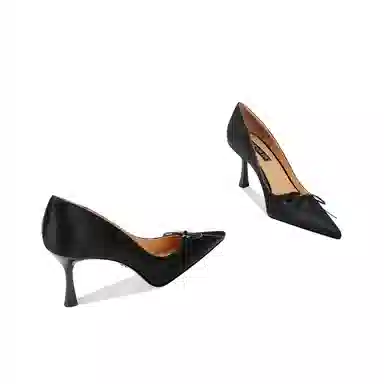 莎丝妮漫 小众复古百搭舒适时尚 细跟 高跟鞋 女