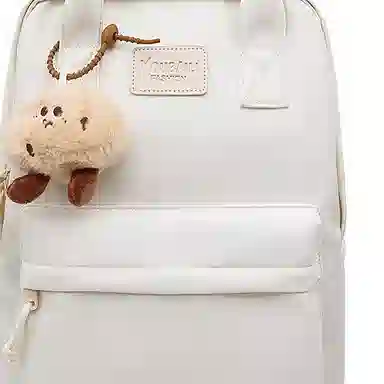 巴朗熊  尚日系简约百搭校园风双肩包大容量高中男女学生书包旅行电脑背包尼龙多色