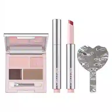 稚优泉 唇蜜卧蚕盘彩妆套装 易上色细闪自然玻璃唇持久镜面