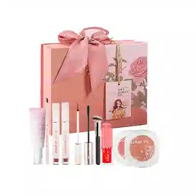 云诗茗 粉漾绮梦礼盒彩妆套装 持久易上色自然 旅行装日常化妆品全套 十件套